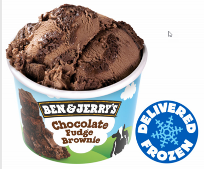 BEN&amp;JERRY&#039;S CHOCOLATE FUDGE BROWNIE ***IJS***