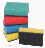 SCHUURSPONS GEKLEURD 10-Pack (90x60x30)