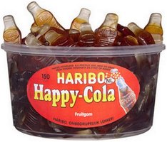 HARIBO SILO HAPPY COLA FLESJES GROOT