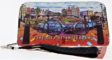 NF PORTEMONNEE AMSTERDAM CITY/GRACHT+FIETS 06