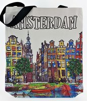 NF LUXE TAS AMSTERDAM WIT/AQUAREL GEVELS 5