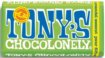 TONY'S CHOCOLONELY TABLET PUUR/AMANDEL/ZEEZOUT
