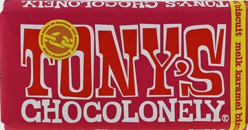 TONY'S CHOCOLONELY TABLET MELK CARAMEL BISCUIT