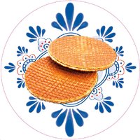 STROOPWAFELS STICKER 3-D