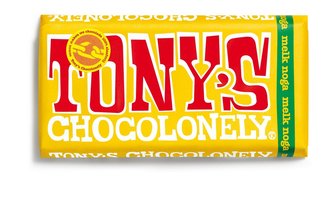 TONY'S CHOCOLONELY TABLET MELK/NOUGAT