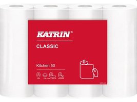 KEUKENROL KATRIN 2LAAGS WIT 4-PACK U.A.