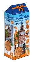 MINI STROOPWAFELS + PUZZLE/AFBEELDING GRACHTENPAND