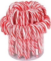 CANDY CANES ROOD/WIT HF