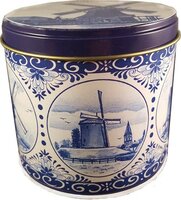 BLIK STROOPWAFEL KM MOLENS DELFTSBLAUW