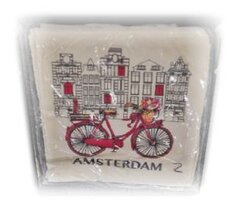 NF SHOPPER KATOEN NATUREL FIETS ROOD 2