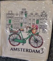 NF SHOPPER KATOEN NATUREL FIETS GROEN 3