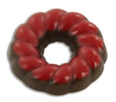 WICHT CHOCOLADE KRANSJES PUUR/ROOD