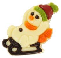 WICHT CHOCO SNEEUWPOP OP SLEE WIT