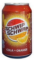 SCHWIP SCHWAP COLA ORANGE INTERNATIONAAL BLIK