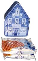 BLIK HUISJE DELFTSBLAUW KM + [2X2PAK STROOPWAFELS]