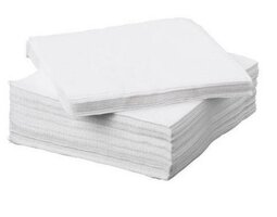 SERVETTEN WIT 33X33 3-lgs U.A.