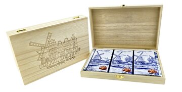 CHOCOPACK 3-TABLETTEN VINTAGE AMSTERDAM +KIST GEGRAVEERD