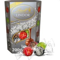 LINDT LINDOR CORNET ZILVER GEMENGDE BONBONS